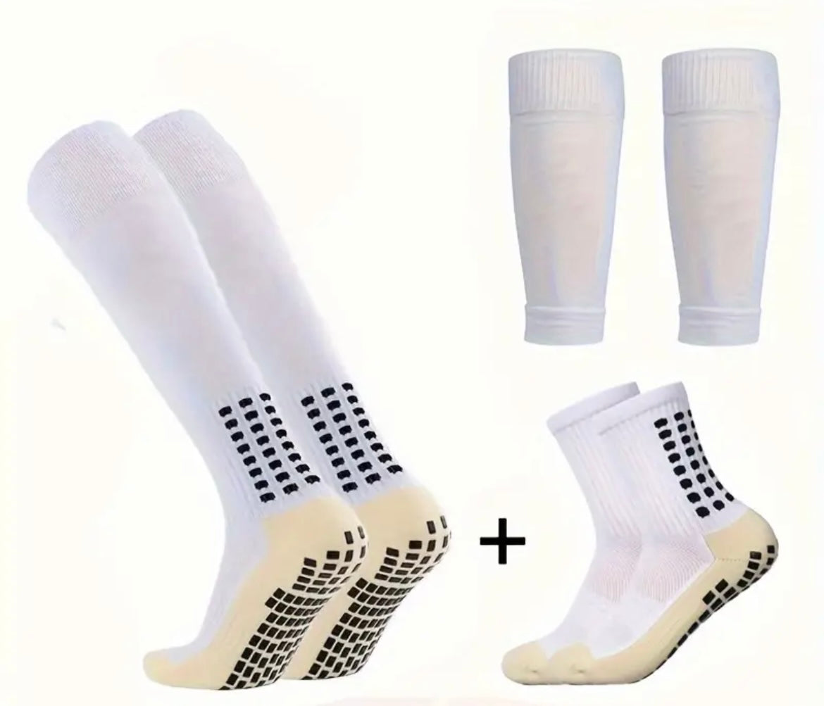 Witte gripsokken + sleeves